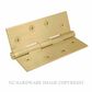 WINDSOR 5902 MSB HINGE BRASS FIXED PIN FLAT TIP 102X76 MATT SATIN BRASS