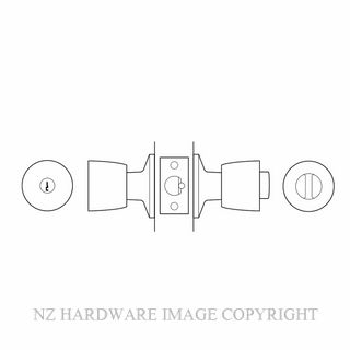LOCKWOOD L530SC KNOB ENTRANCE DEADLATCH SATIN CHROME