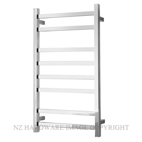 ALEXANDER ELAN 8A08 8 BAR 60S HEATED TOWEL LADDER POLISHED STAINLESS