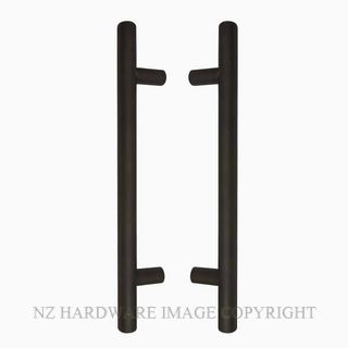 WINDSOR 8190 BLK PULL HANDLE BACK TO BACK 300MM OA MATT BLACK