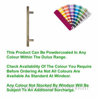 WINDSOR 8191 FF PC PULL HANDLE SINGLE FRONT FIX POWDERCOAT