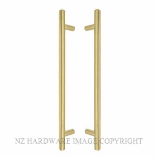 WINDSOR 8191 MSB PULL HANDLE BACK TO BACK 400MM OA MATT SATIN BRASS