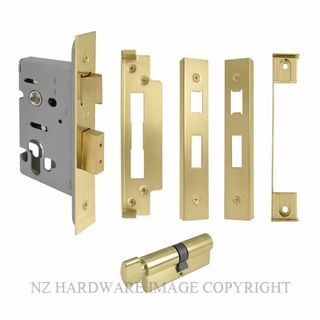 WINDSOR 1169 MSB LK KIT EURO REBATED (1114+1105+1148) MATT SATIN BRASS
