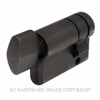 WINDSOR 1134 DRB 30MM EURO SINGLE CYLINDER - SNIB DARK ROMAN BRASS