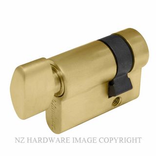 WINDSOR 1200 MSB EURO SINGLE CYLINDER TURN 35MM MATT SATIN BRASS