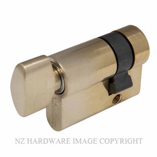 WINDSOR 1200 USB EURO SINGLE CYLINDER TURN 35MM UNLACQUERED SATIN BRASS