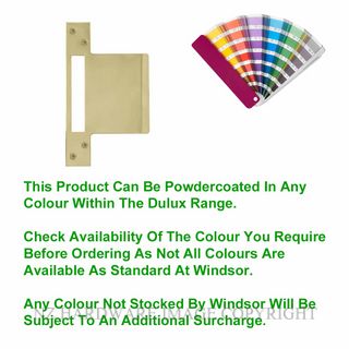 WINDSOR 1164 PC EXT STRIKE FOR 1103/4 & 1114/5 LOCKS POWDER COAT