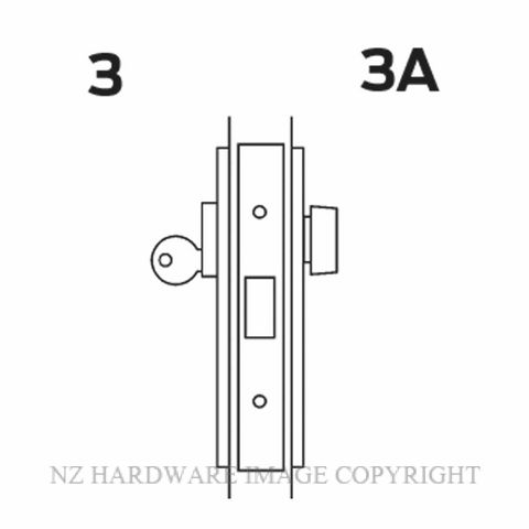 LEGGE 990 D11-D12 ESCAPE DEADBOLTS SATIN CHROME