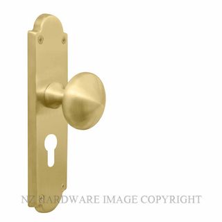 WINDSOR 3004 E48 MSB HANDLES VICTORIAN KNOB LOCK E48 HANDLES MATT SATIN BRASS