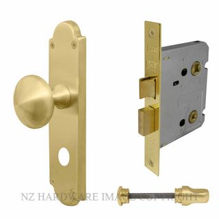 WINDSOR 3018 MSB VICTORIAN KNOB PRIVACY SET MATT SATIN BRASS