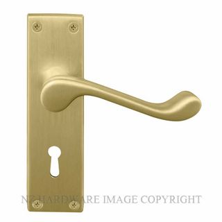 WINDSOR 3006L MSB VICTORIAN LEVER LOCK MATT SATIN BRASS