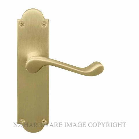 WINDSOR 3007-3008 VICTORIAN LEVER HANDLES MATT SATIN BRASS