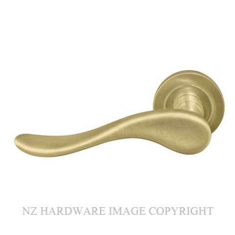 WINDSOR 8167 - 8243 MSB HAVEN LEVER ON ROSE MATT SATIN BRASS