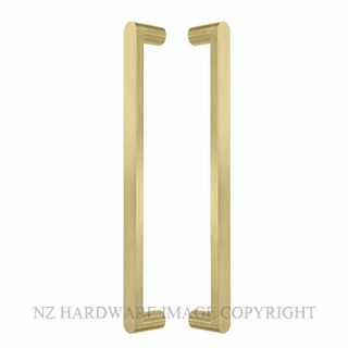 POA WINDSOR 8336 MSB KEPLER PULL HANDLE PAIR 400MM OA MATT SATIN BRASS