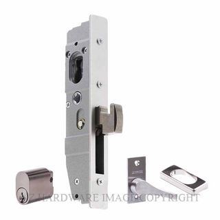 LOCKWOOD L3641RT2SC 23MM BACKSET CYLINDER & TEARDROP TURN SATIN CHROME