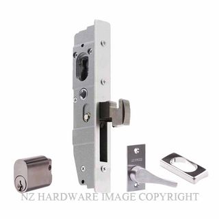 LOCKWOOD L3642RT2SC 23MM BACKSET CYLINDER & TEARDROP TURN SATIN CHROME
