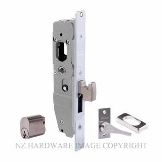 LOCKWOOD 5741RT2BLK 30MM BACKSET CYLINDER & TEARDROP TURN POWDERCOAT BLACK