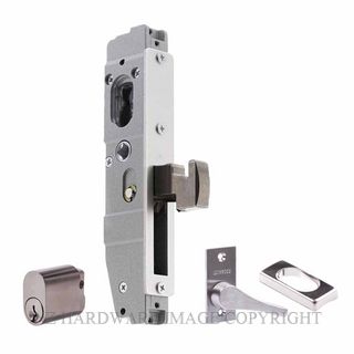 LOCKWOOD 3542RT2SC 23MM BACKSET CYLINDER & TEARDROP TURN SATIN CHROME