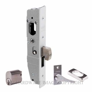 LOCKWOOD L3640RT2SC 23MM BACKSET CYLINDER & TEARDROP TURN SATIN CHROME