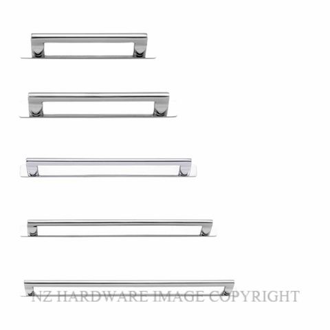 IVER 20884B-20924B CABINET PULL WITH BACKPLATE CHROME PLATE