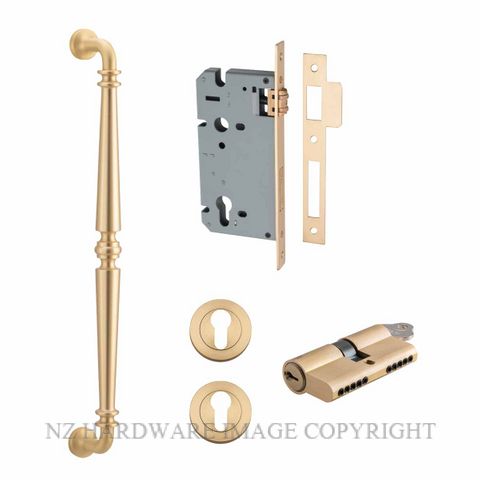 IVER 9363 - 20059 SARLAT PULL HANDLE LOCK KITS BRUSHED BRASS