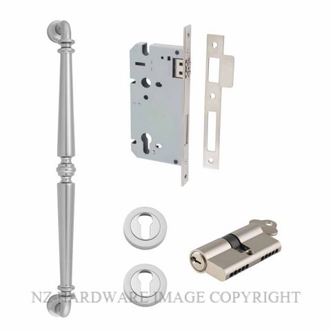 IVER 9389 - 20058 SARLAT PULL HANDLE LOCK KITS SATIN NICKEL