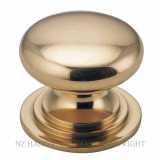 IVER 0559 CUPBOARD KNOB SARLAT POLISHED BRASS P32XD38MM
