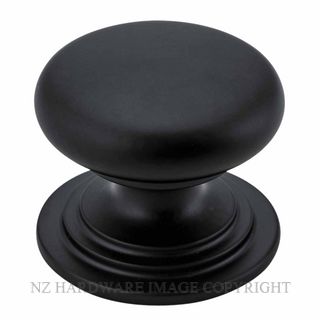 IVER 0565 CUPBOARD KNOB SARLAT MATT BLACK P32XD38MM
