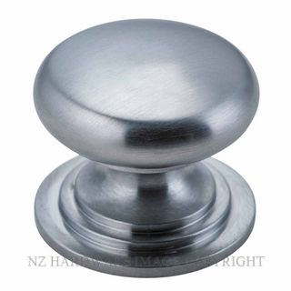 IVER 0569 CUPBOARD KNOB SARLAT BRUSHED CHROME P32XD38MM