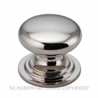 IVER 0574 CUPBOARD KNOB SARLAT POLISHED NICKEL P27XD32MM