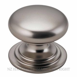 IVER 0577 CUPBOARD KNOB SARLAT SATIN NICKEL P32XD38MM