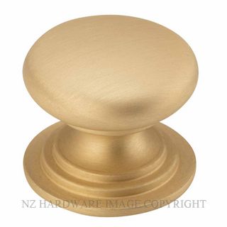 Heritage Brass Vintage Round Cabinet Knob (35mm), Distressed Brass