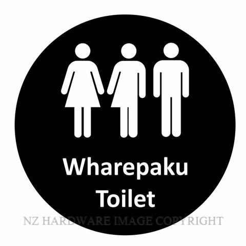 NZH BILINGUAL SIGN SNBLA21 TOILET - WHAREPAKU