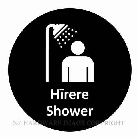 NZH BILINGUAL SIGN SNBLA29 SHOWER - HIRERE