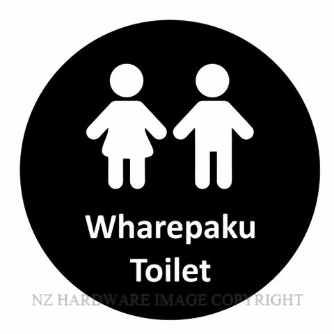 NZH BILINGUAL SIGN SNBLA26 TOILET - WHAREPAKU