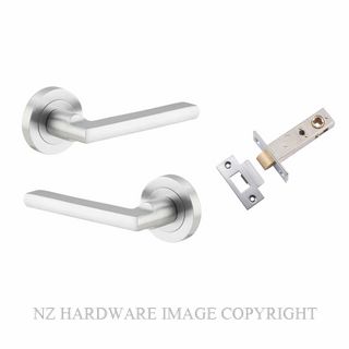 IVER 9215KPASS60 BALTIMORE PASSAGE LATCH KITSET ROUND ROSE BRUSHED CHROME