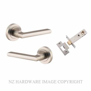 IVER 9219KPASS60 BALTIMORE PASSAGE LATCH KITSET ROUND ROSE SATIN NICKEL