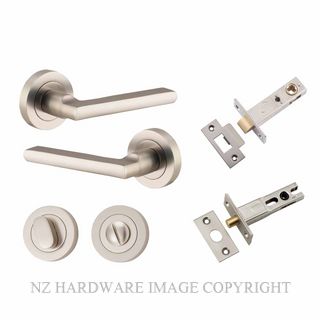 IVER 9219KPRIV60 BALTIMORE PRIVACY LATCH KITSET ROUND ROSE SATIN NICKEL