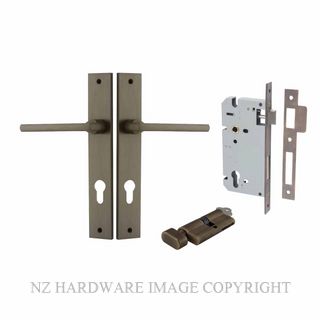 IVER 10702KENTR60KT BALTIMORE KEY-TURN ENTRANCE LOCK KITSET RECTANGULAR PLATE SIGNATURE BRASS