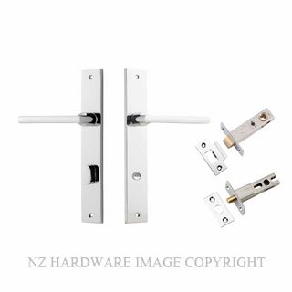 IVER 11702KPRIV60 BALTIMORE PRIVACY LATCH KITSET RECTANGULAR PLATE CHROME PLATE