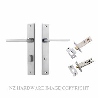 IVER 12202KPRIV60 BALTIMORE PRIVACY LATCH KITSET RECTANGULAR PLATE BRUSHED CHROME