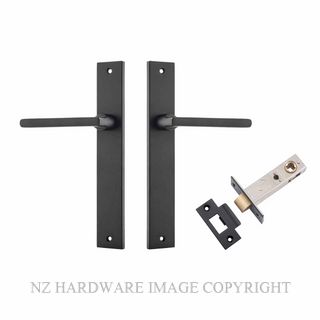 IVER 12702KPASS60 BALTIMORE PASSAGE LATCH KITSET RECTANGULAR PLATE MATT BLACK