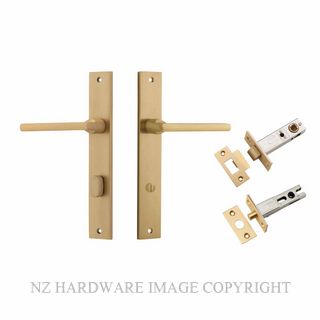 IVER 15702KPRIV60 BALTIMORE PRIVACY LATCH KITSET RECTANGULAR PLATE BRUSHED BRASS