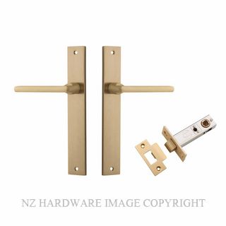 IVER 15702KPASS60 BALTIMORE PASSAGE LATCH KITSET RECTANGULAR PLATE BRUSHED BRASS