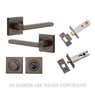 IVER 0271KPRIV60 BALTIMORE PRIVACY LATCH KITSET SQUARE ROSE SIGNATURE BRASS