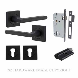 IVER 0273KENTR60KK BALTIMORE KEY-KEY ENTRANCE LOCK KITSET SQUARE ROSE MATT BLACK