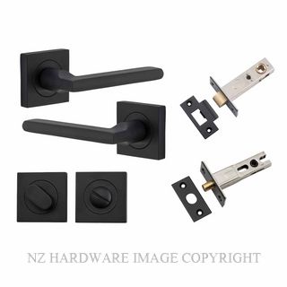 IVER 0273KPRIV60 BALTIMORE PRIVACY LATCH KITSET SQUARE ROSE MATT BLACK
