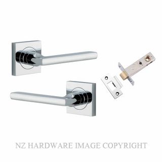 IVER 0274KPASS60 BALTIMORE PASSAGE LATCH KITSET SQUARE ROSE CHROME PLATE