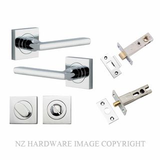 IVER 0274KPRIV60 BALTIMORE PRIVACY LATCH KITSET SQUARE ROSE CHROME PLATE
