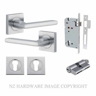 IVER 0275KENTR60KK BALTIMORE KEY-KEY ENTRANCE LOCK KITSET SQUARE ROSE BRUSHED CHROME